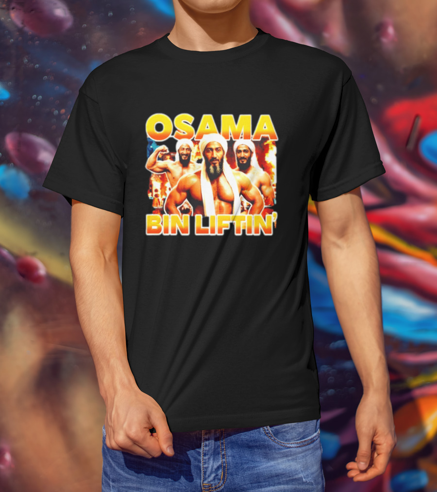 Osama Bin Liftin' Muscular Trio With Turbans And Explosive T-Shirt