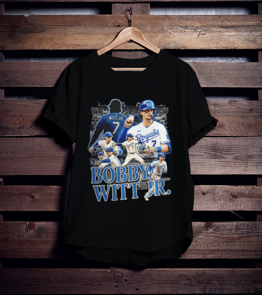 Kansas City Royals Bobby Witt Jr Multiple Poses Collage T-Shirt