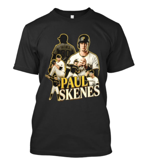 Pittsburgh Pirates Paul Skenes Jersey Pitching Fielding Action T-Shirt