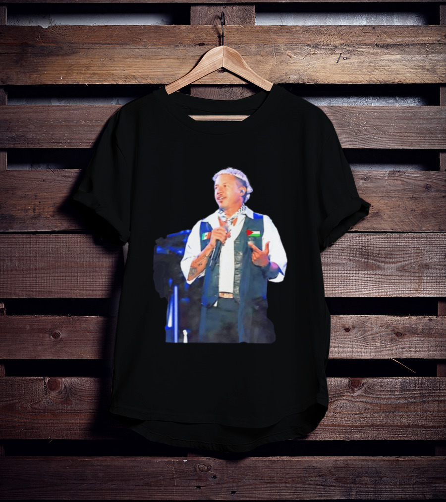 Macklemore Live Performance Vest With Flag Patches T-Shirt