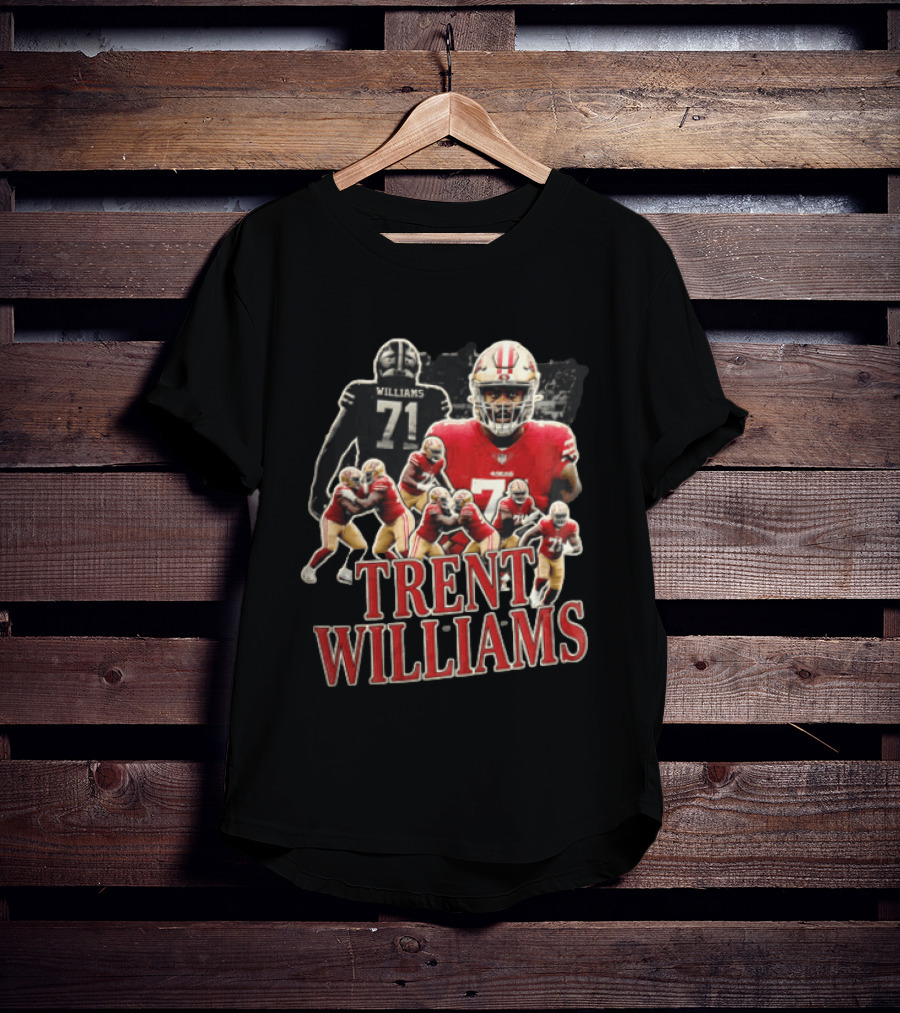 San Francisco 49ers Trent Williams Number 71 Action Poses T-Shirt