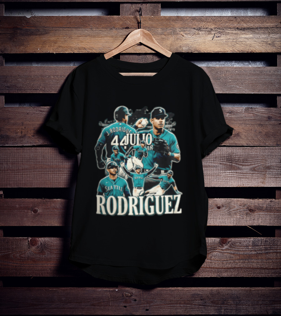 Seattle Mariners Julio Rodríguez Multiple Action Poses J. Rodríguez 44 T-Shirt