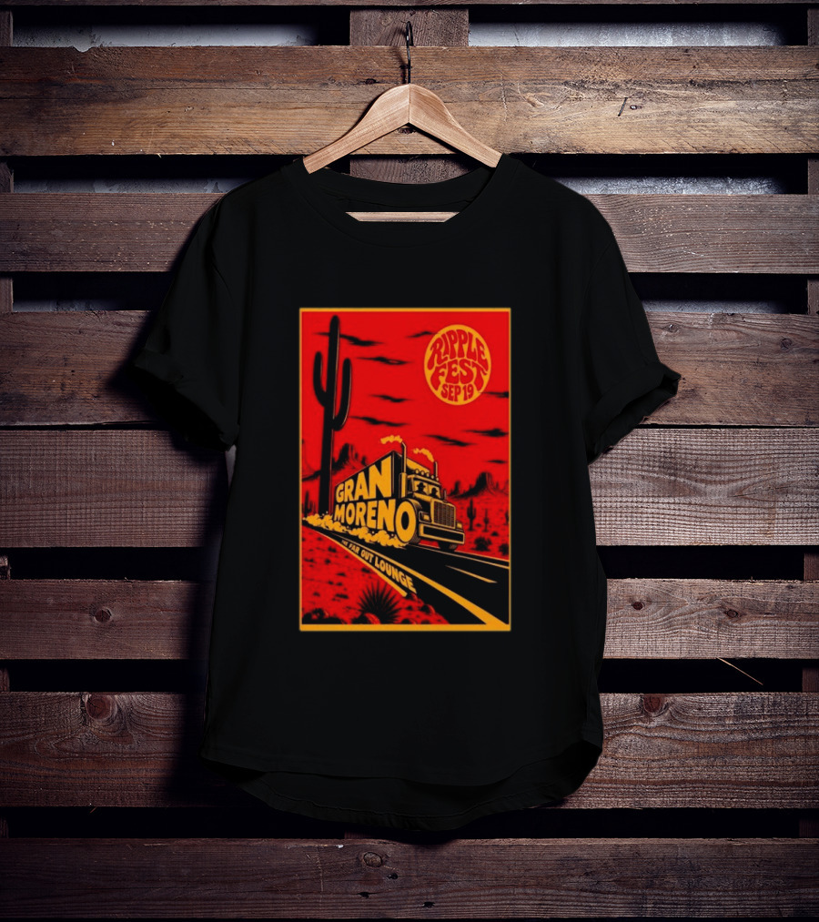 Gran Moreno Ripplefest Texas The Far Out Lounge September 19 2026 T-Shirt