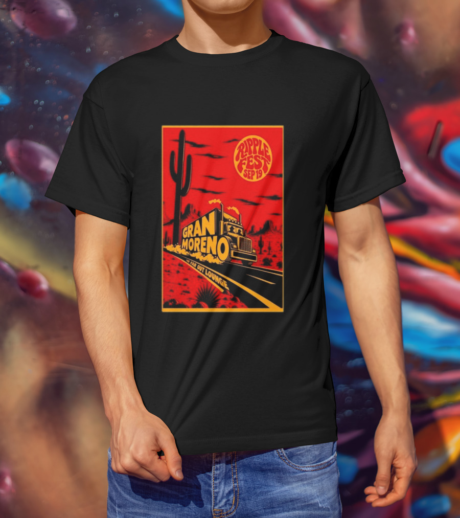 Gran Moreno Ripplefest Texas The Far Out Lounge September 19 2026 T-Shirt