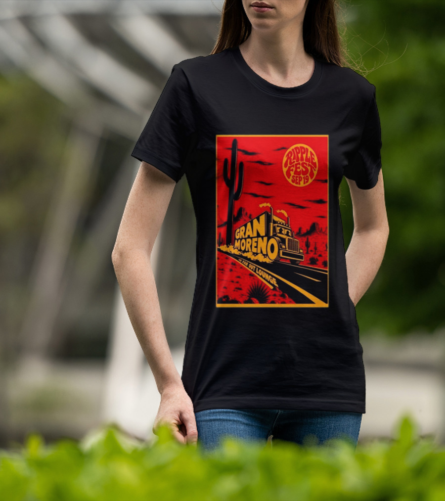 Gran Moreno Ripplefest Texas The Far Out Lounge September 19 2026 T-Shirt