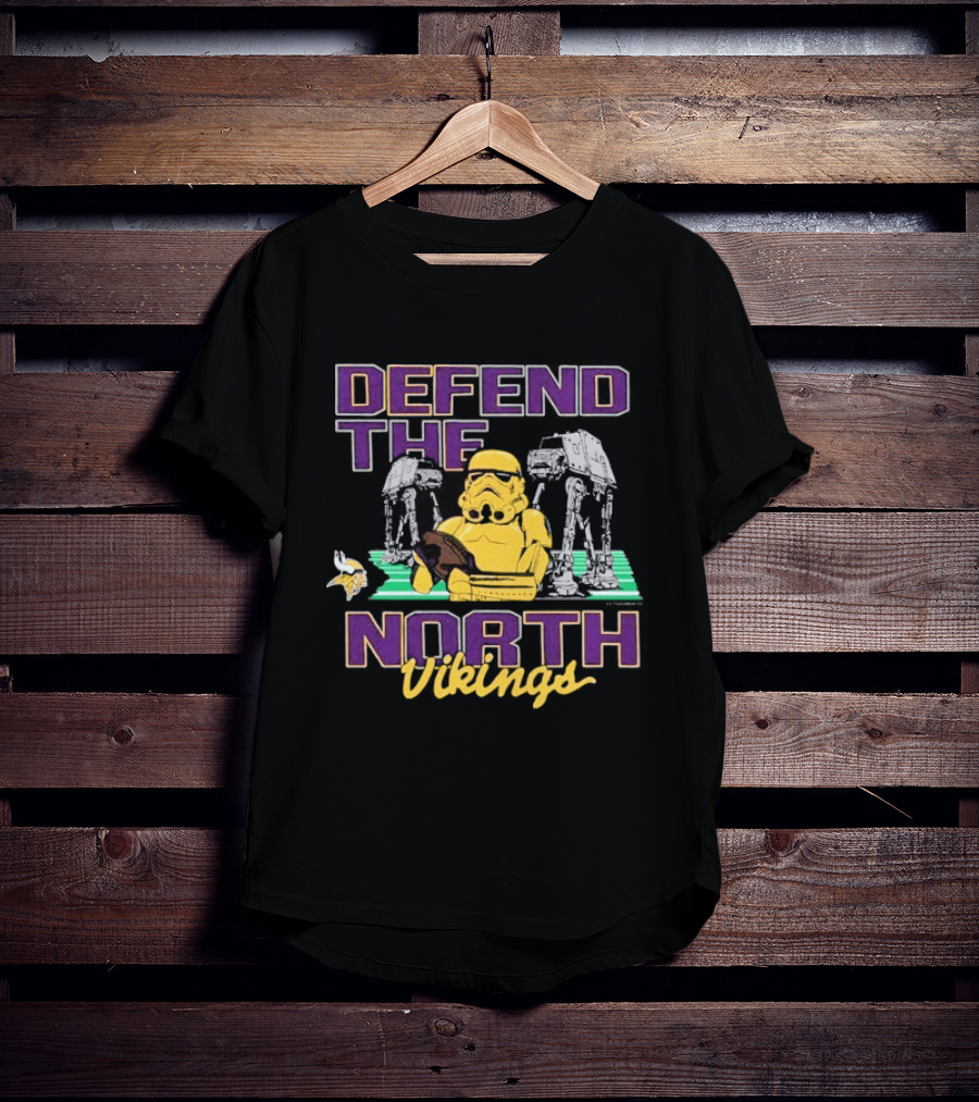 Stormtrooper Defend The North Vikings Star Wars T-Shirt