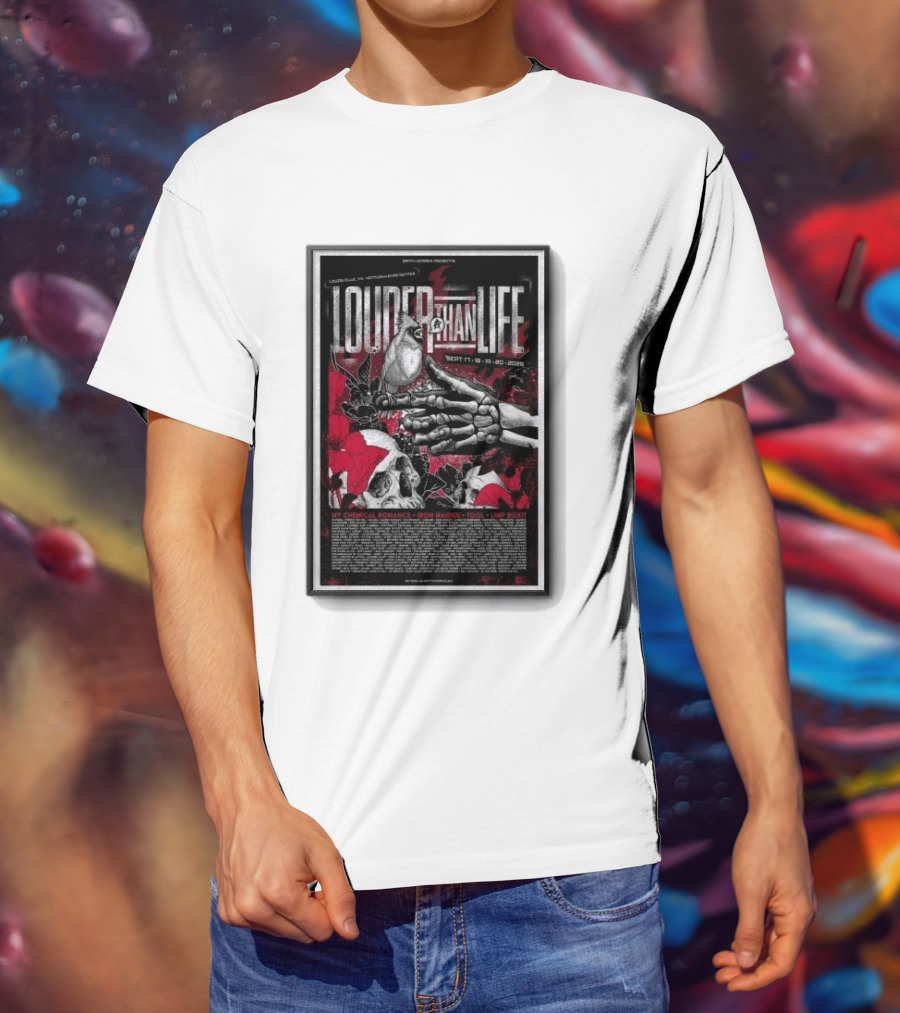 Louder Than Life Festival 2026 My Chemical Romance Iron Maiden Tool Limp Bizkit T-Shirt