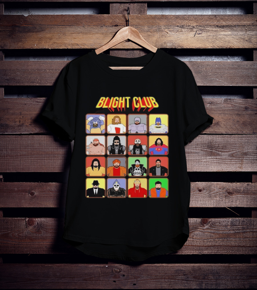 Blight Club Blighty Bunch Iconic Characters Ensemble T-Shirt