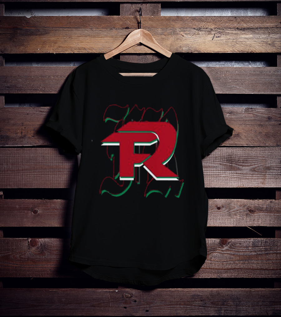 Fuerza Regida En Vivo Black FR Red And Green Mexican Flag T-Shirt