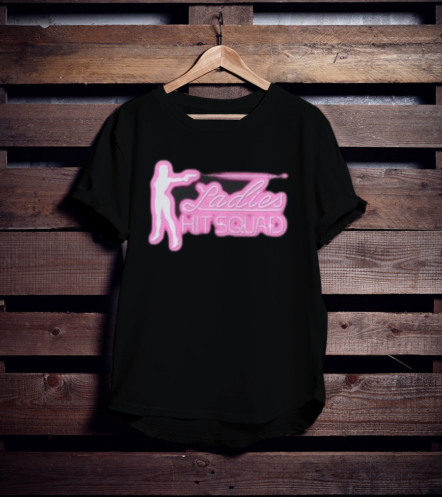 Corteiz Store Ladies Hit Squad Baby Silhouette Pink Neon T-Shirt