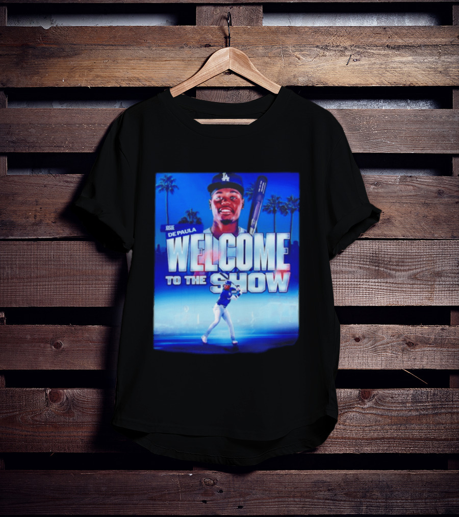 Josue De Paula Welcome To The Show Los Angeles Dodgers T-Shirt