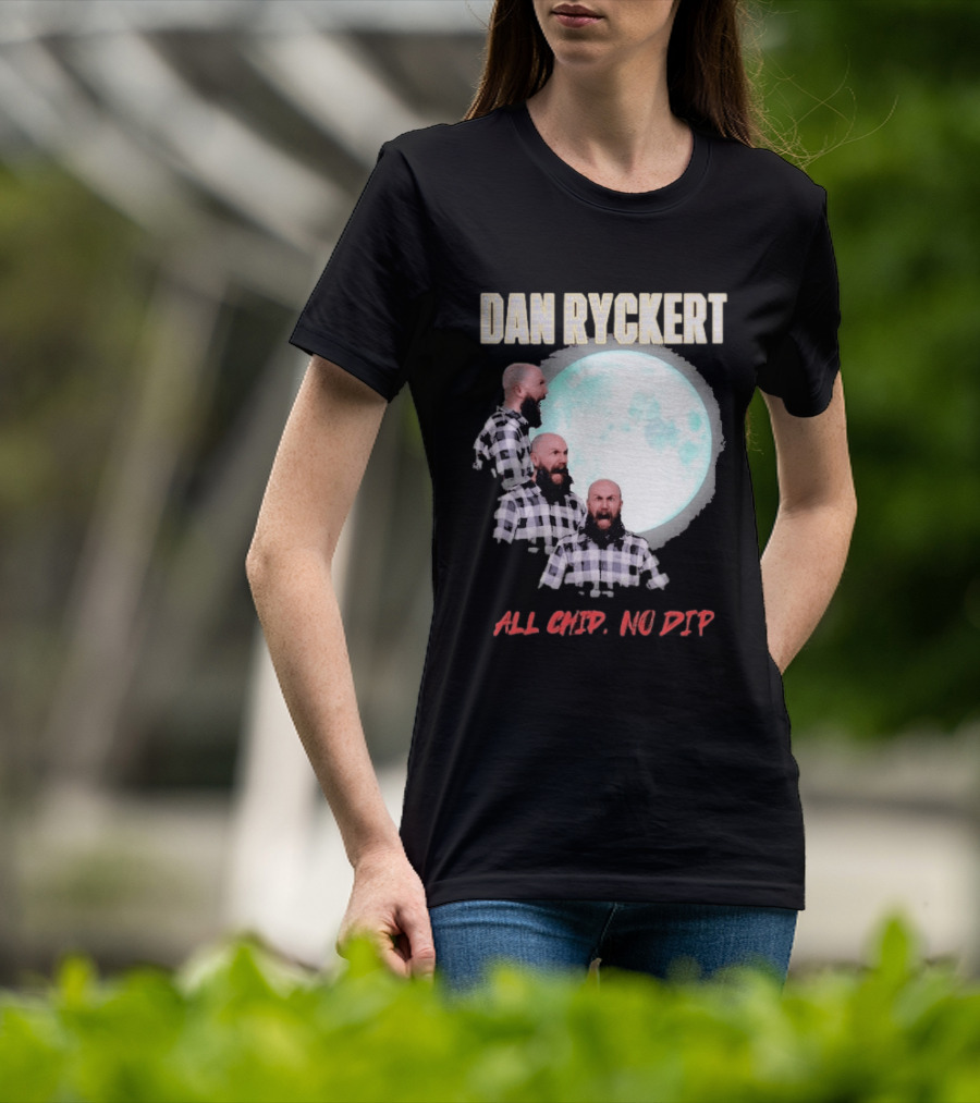 Dan Ryckert All Chip No Dip Plaid Moon Expression Series T-Shirt