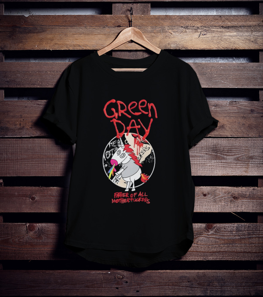 Green Day Father Of All Motherfuckers Unicorn Rainbow Cupcake T-Shirt