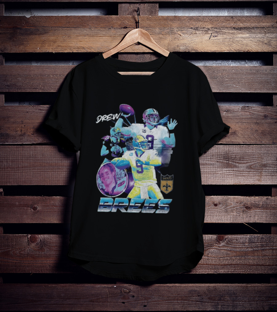 Drew Brees New Orleans Saints Pro Football Hall Of Fame 2026 Collage Saints T-Shirt