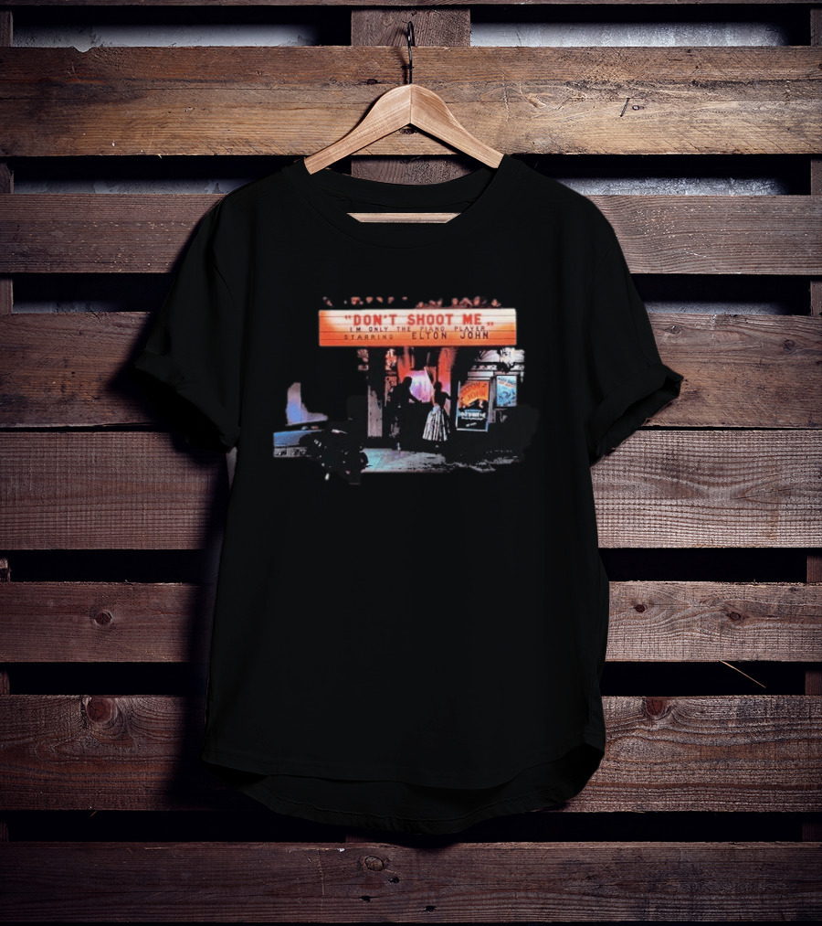 Elton John Don't Shoot Me I'm Only The Piano Player Starring Album Cover T-Shirt