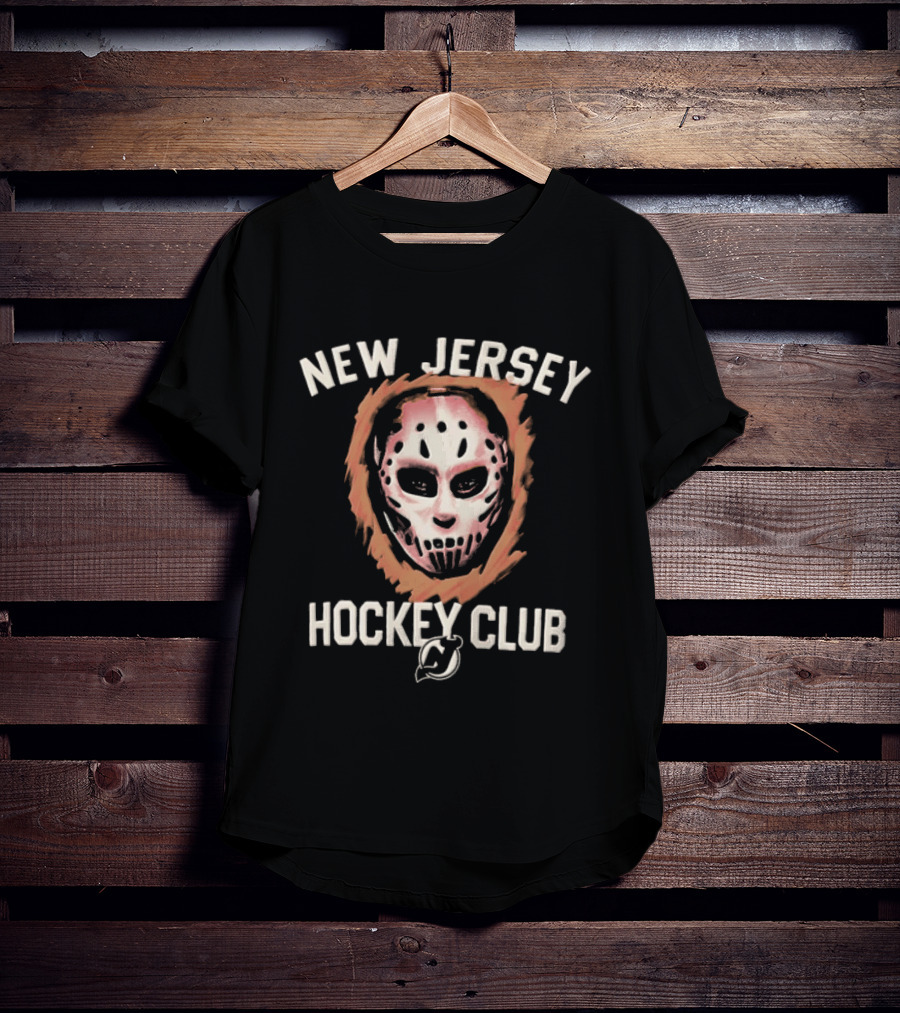 New Jersey Hockey Club Mask Devils Foundation T-Shirt