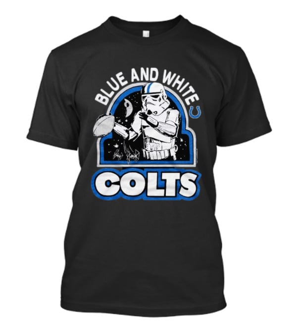 Blue And White Colts Star Wars Stormtroopers T-Shirt