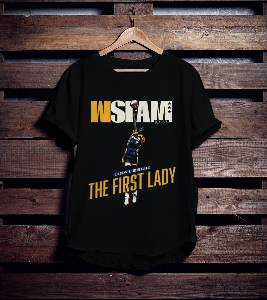 Slam Los Angeles Lisa Leslie The First Lady Court Origins Cover T-Shirt