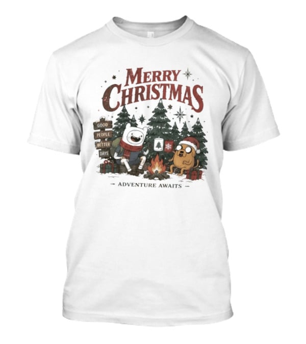 Adventure Time Merry Christmas Do People Better Adventure Awaits T-Shirt