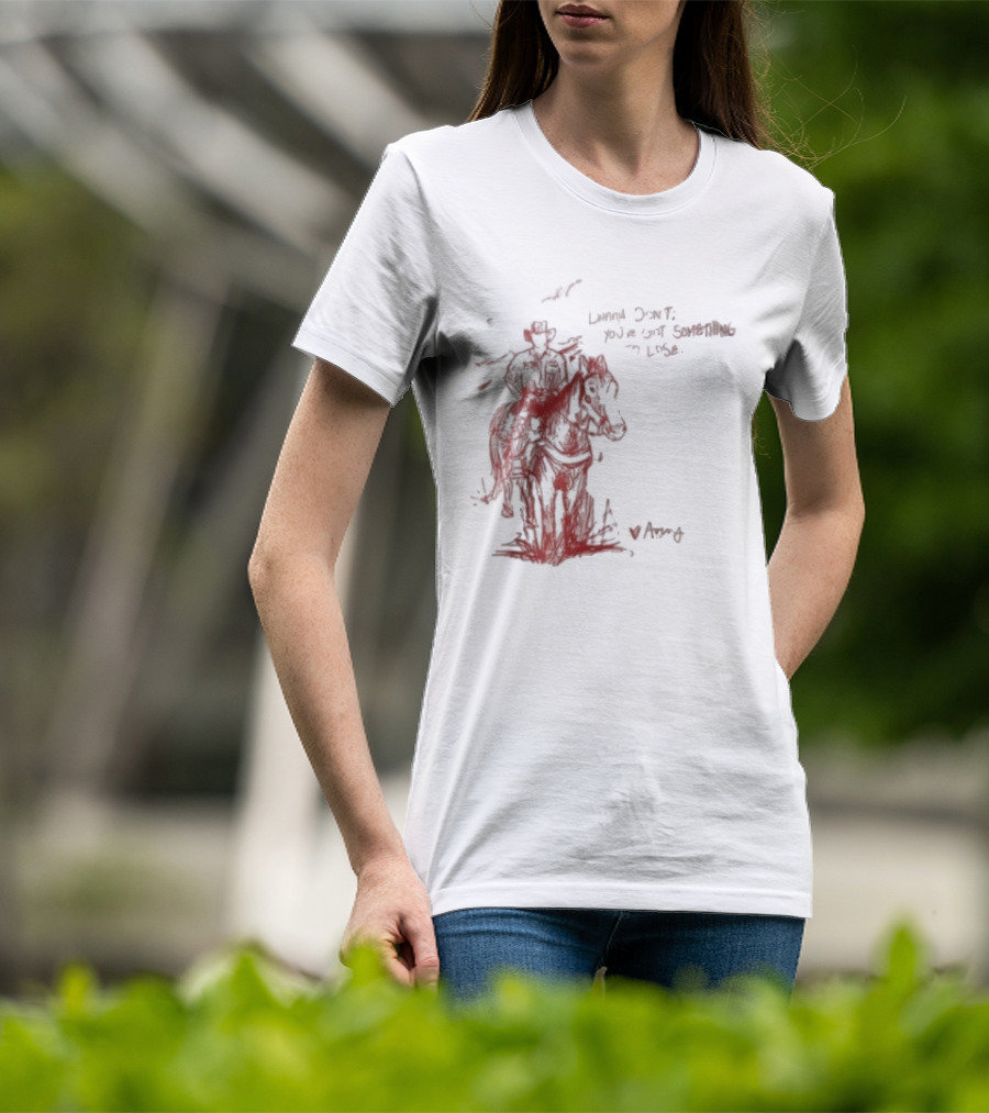 Avery Anna Danny Art Cowboy With Heart And Butterfly T-Shirt