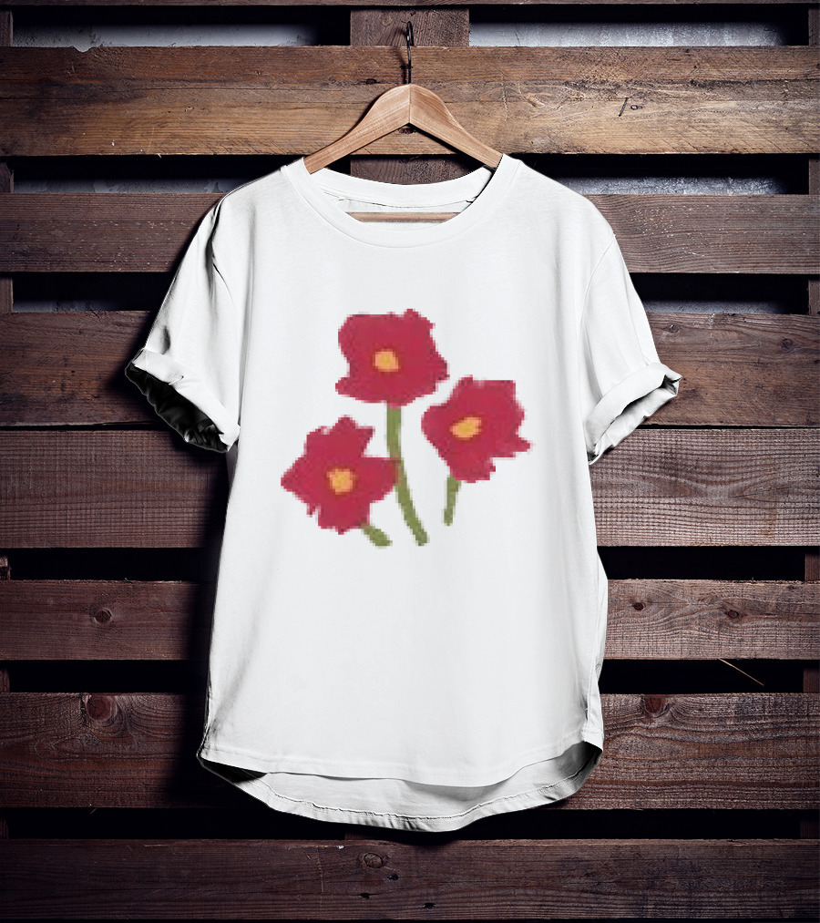 Ellie Holcomb Flowers For No Reason Red Poppies T-Shirt