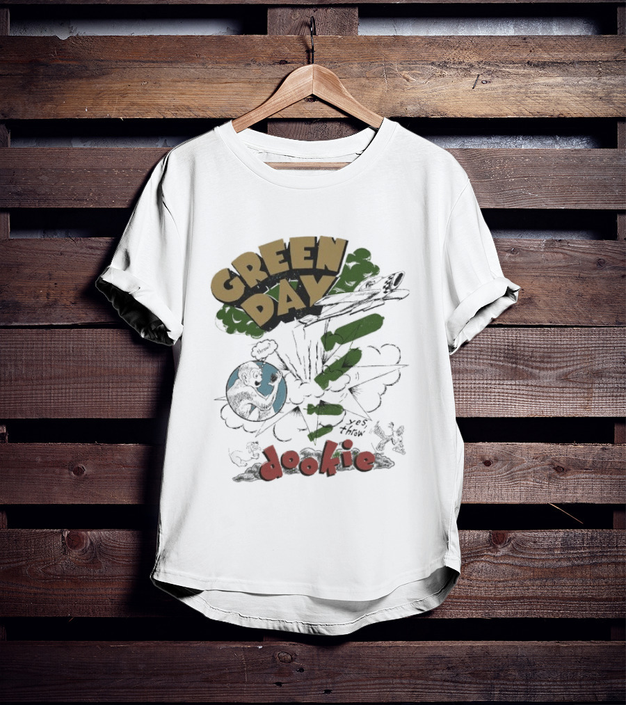 Green Day Dookie Explosion Earth Juniors Throw T-Shirt