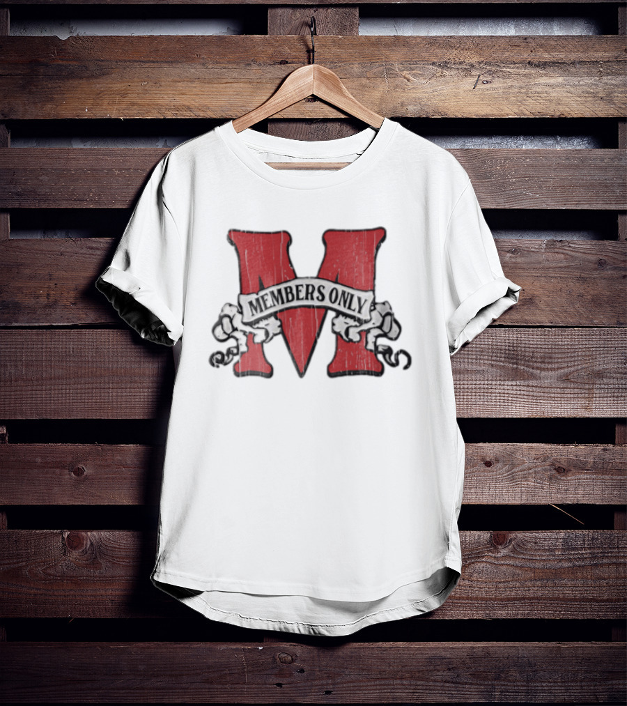 Members Only Red M Banner Chains T-Shirt