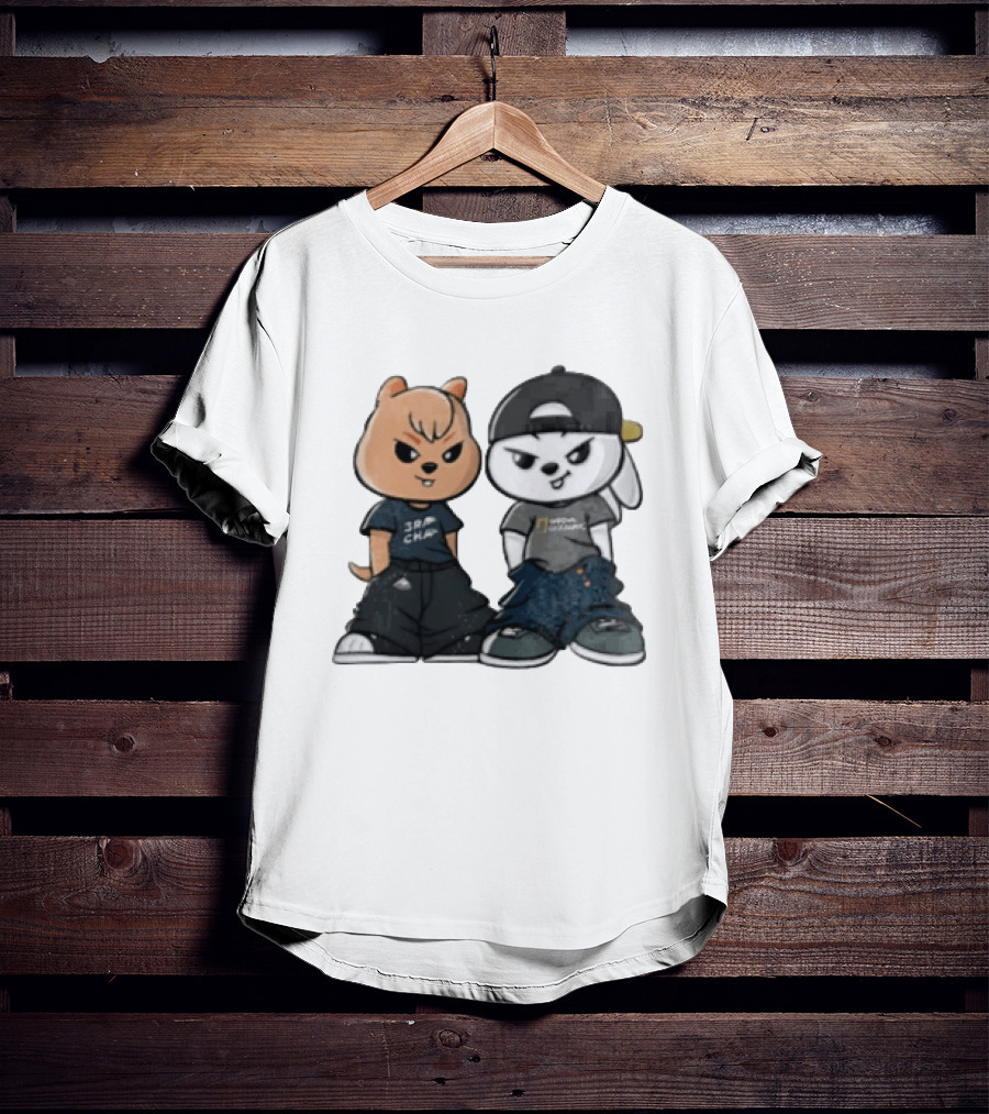 SKZOO Stray Kids Characters Han Quokka Leebit Streetwear T-Shirt