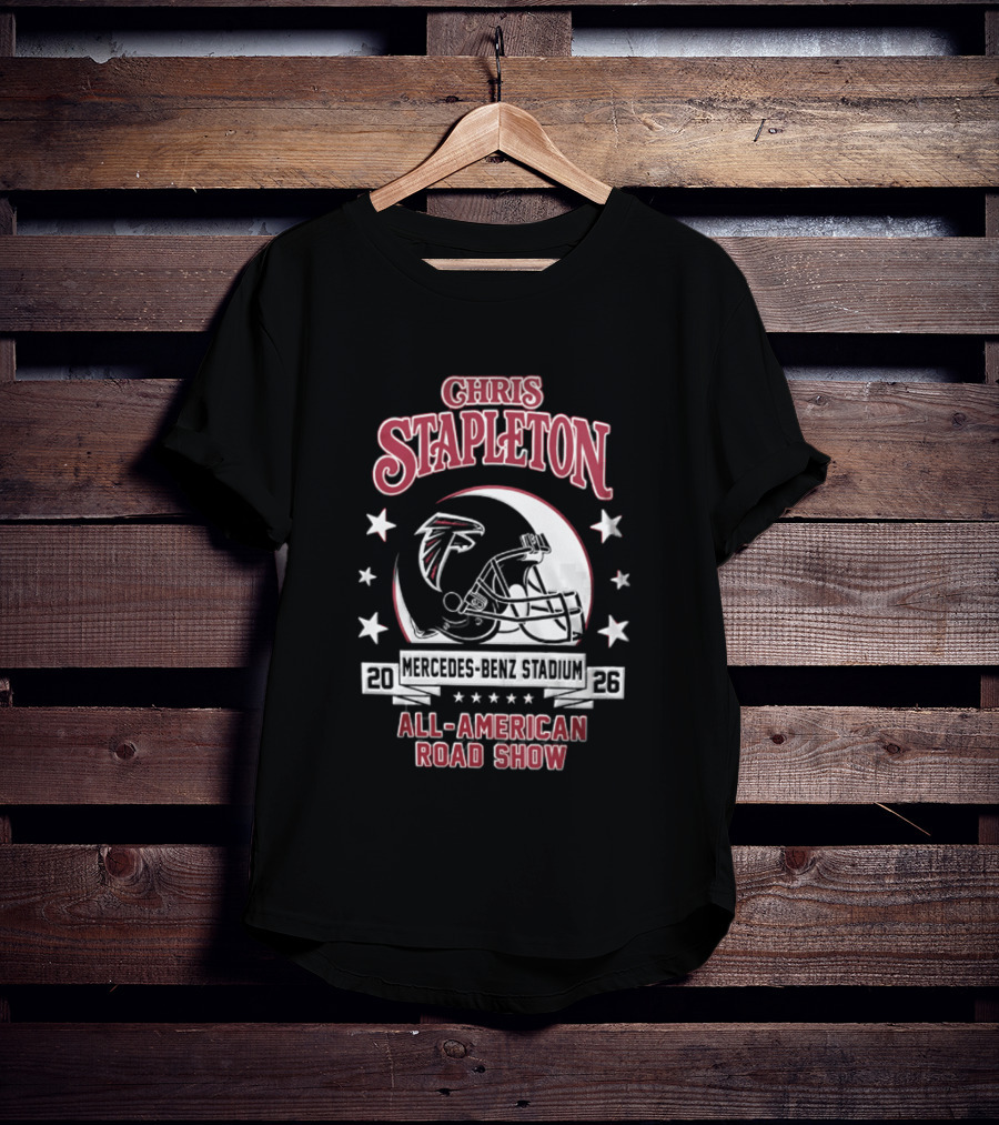 Chris Stapleton Atlanta Falcons Mercedes Benz Stadium 2026 All American Road Show T-Shirt