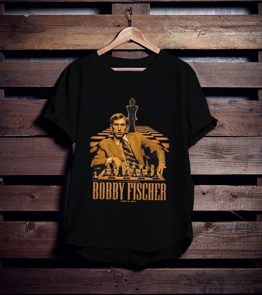 Bobby Fischer Chess Grandmaster Iconic Pose T-Shirt