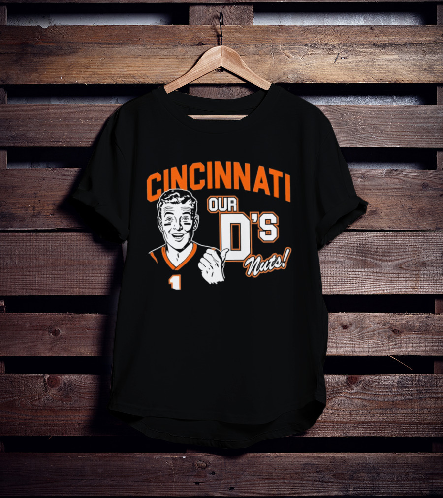 Cincinnati Our D's Nuts Football Orange T-Shirt