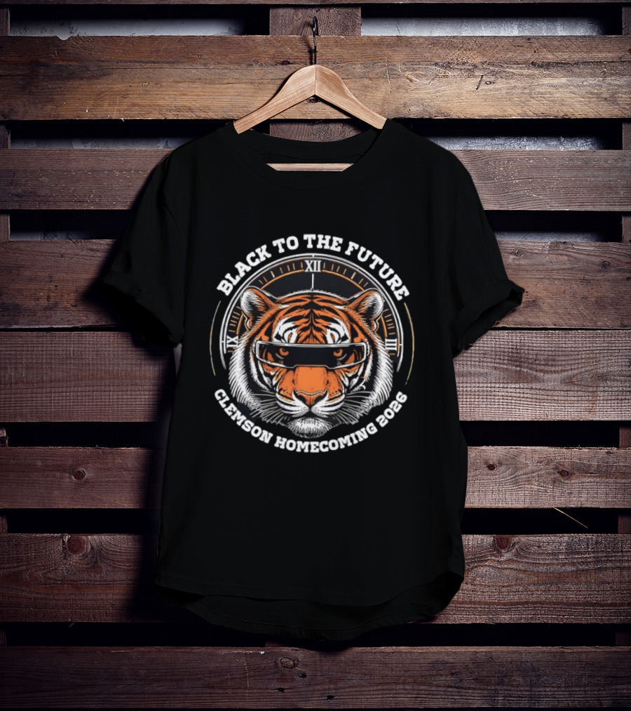 Clemson Homecoming 2026 Black To The Future Tiger T-Shirt