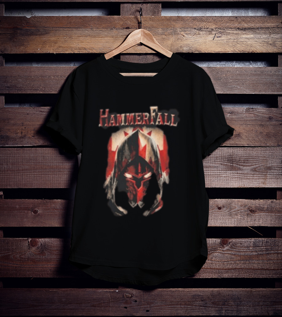 HammerFall I Speak For Freedom For All Canada Warrior Helmet T-Shirt
