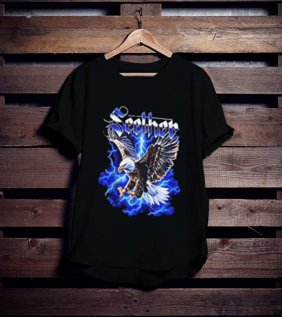 Seether Eagle Lightning Alternative Metal Band T-Shirt