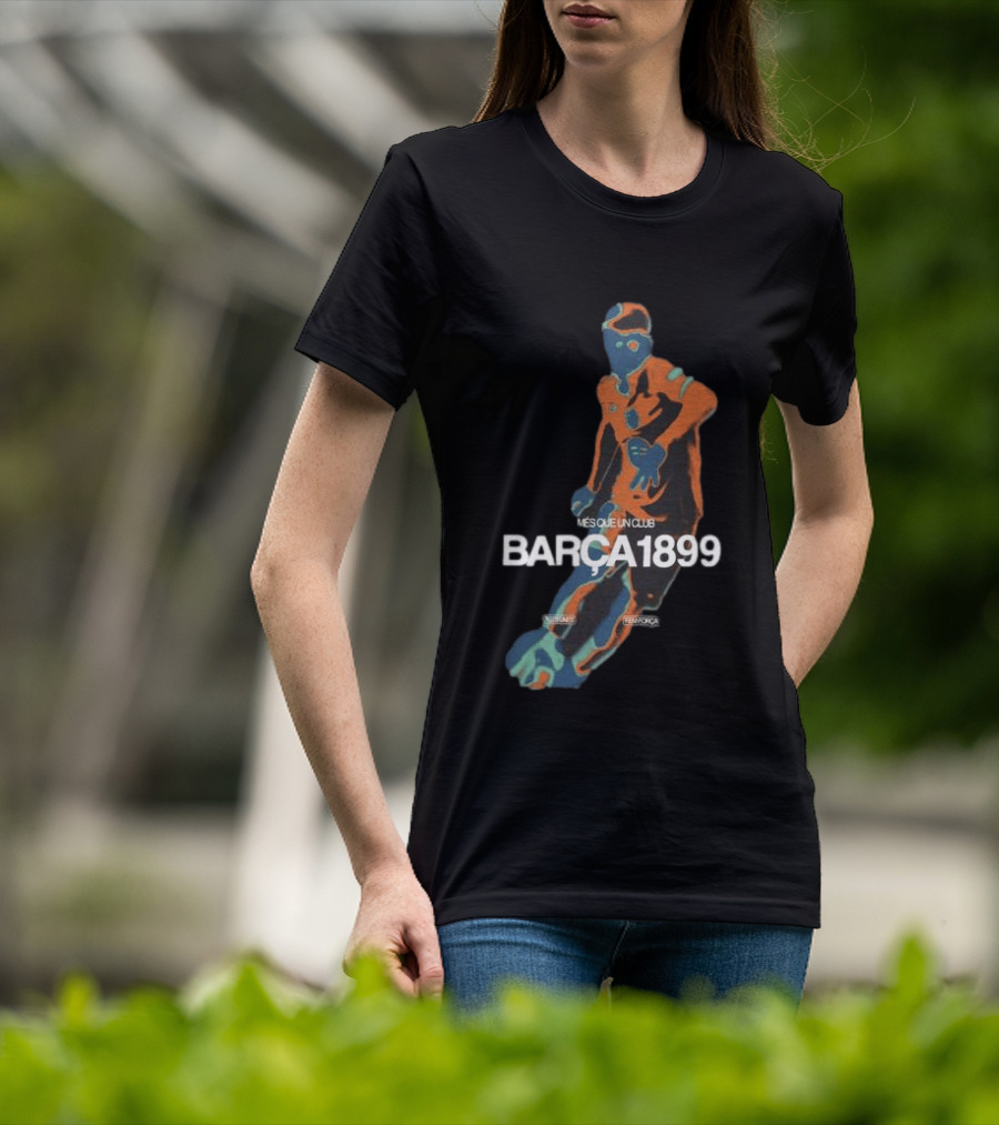 BARÇA 1899 Més Que Un Club Vibrant Black Pulse Player FCBarcelona T-Shirt