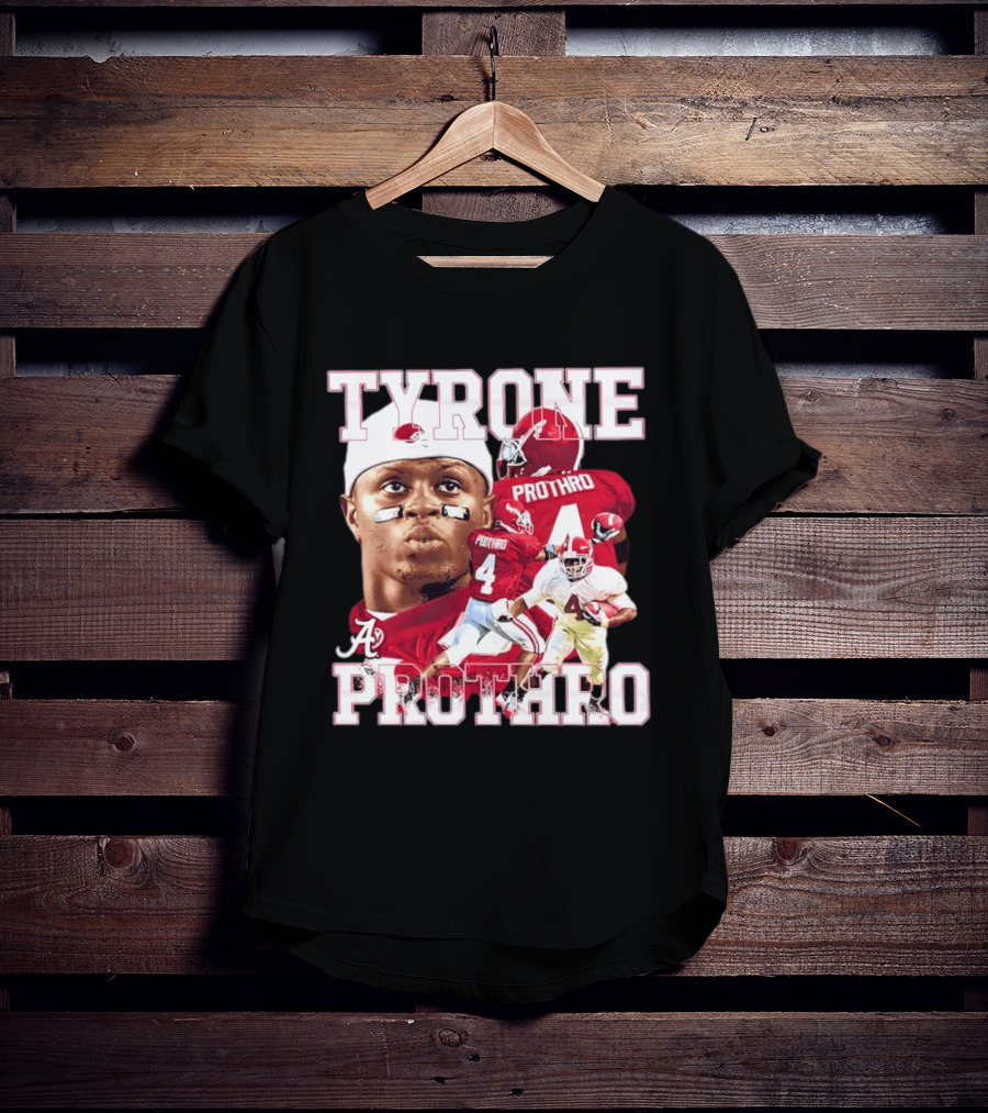Football Alumni Alabama Crimson Tide Tyrone Prothro Player Collage Athletics T-Shirt