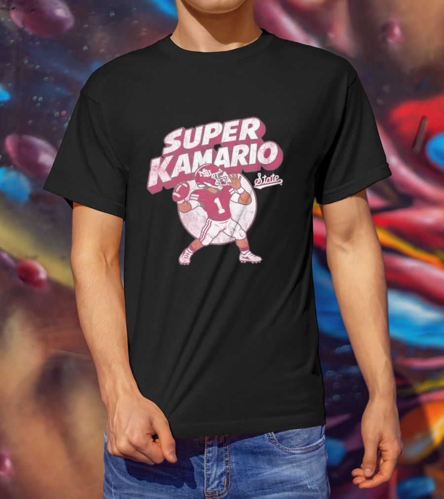 Super KaMario State No 1 Mississippi Bulldogs Football T-Shirt
