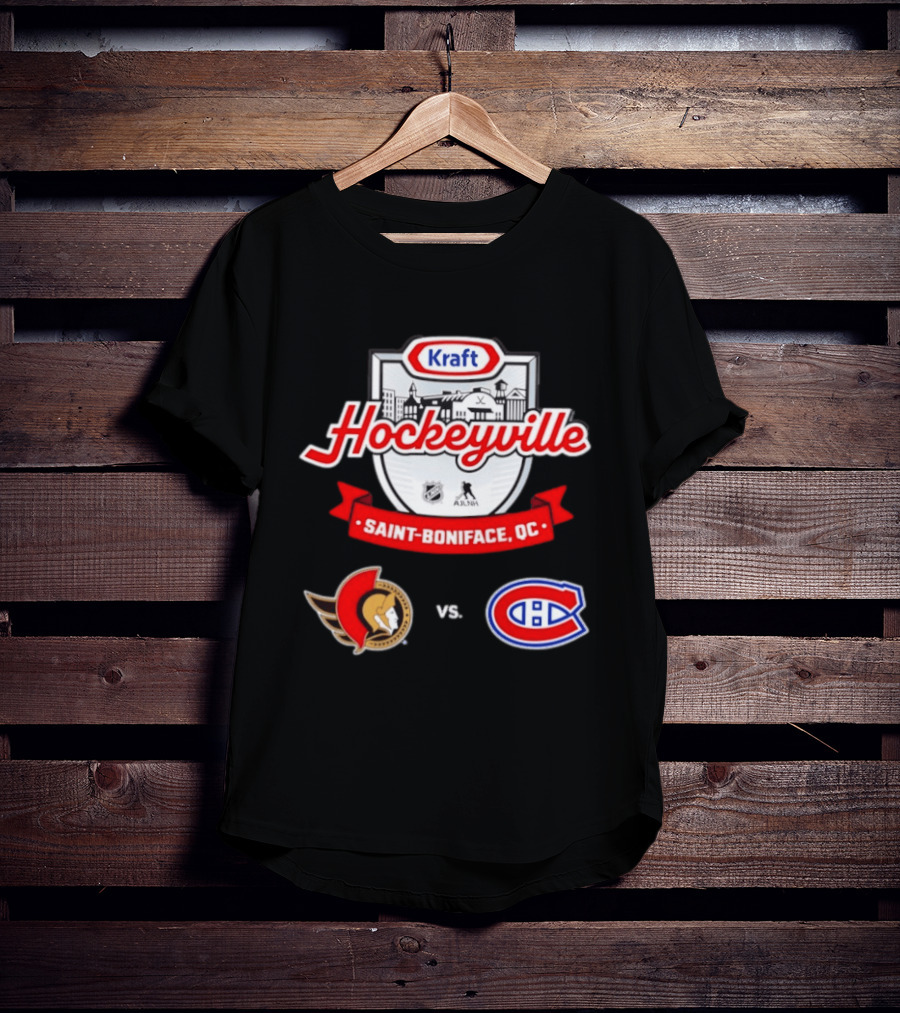 Kraft Hockeyville Saint Boniface QC Ottawa Senators Vs Montreal Canadiens NHL AHL Matchup T-Shirt