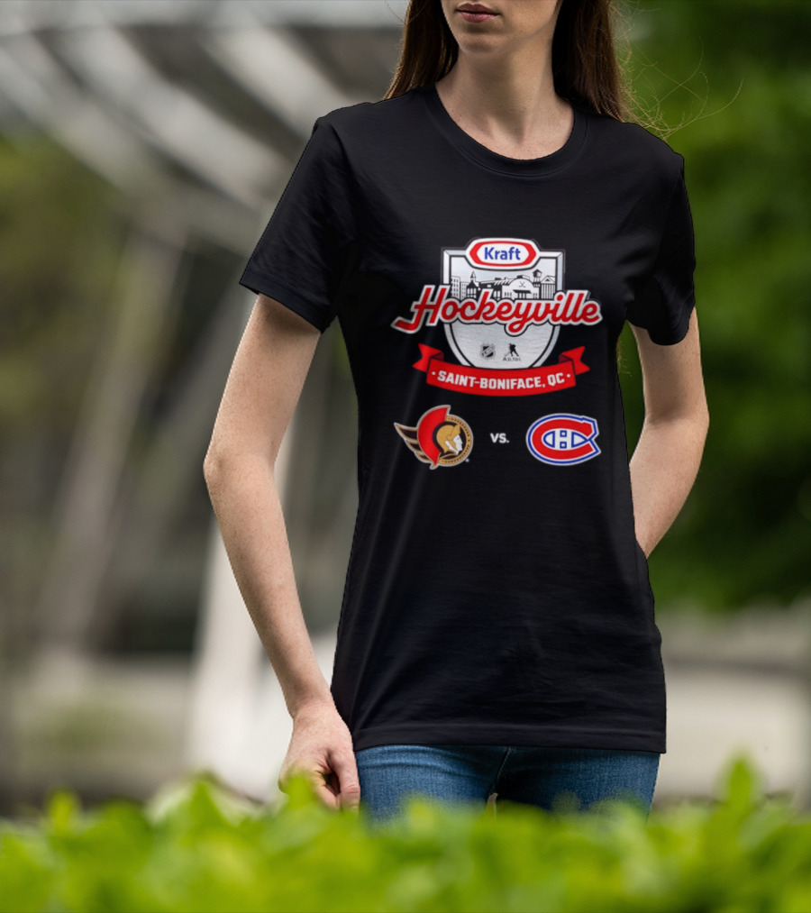 Kraft Hockeyville Saint Boniface QC Ottawa Senators Vs Montreal Canadiens NHL AHL Matchup T-Shirt