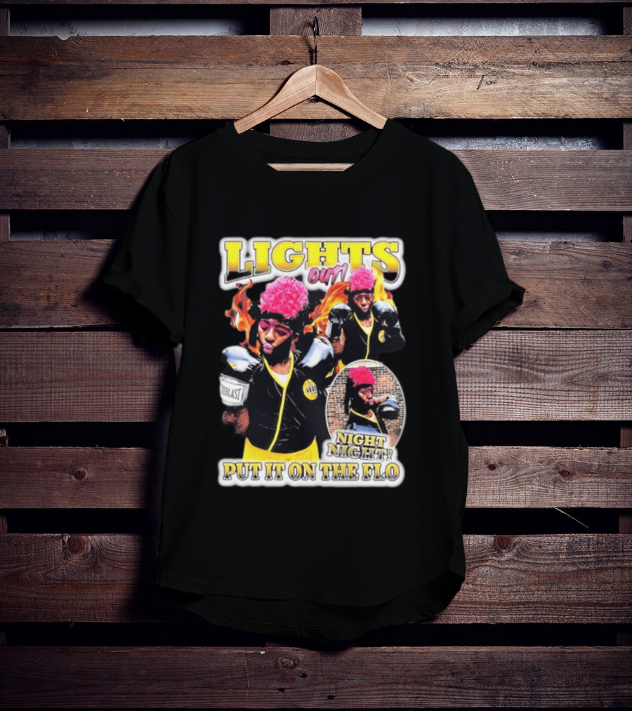 Laquanda Lights Out Night Night Put It On The Flo Boxing Gloves T-Shirt
