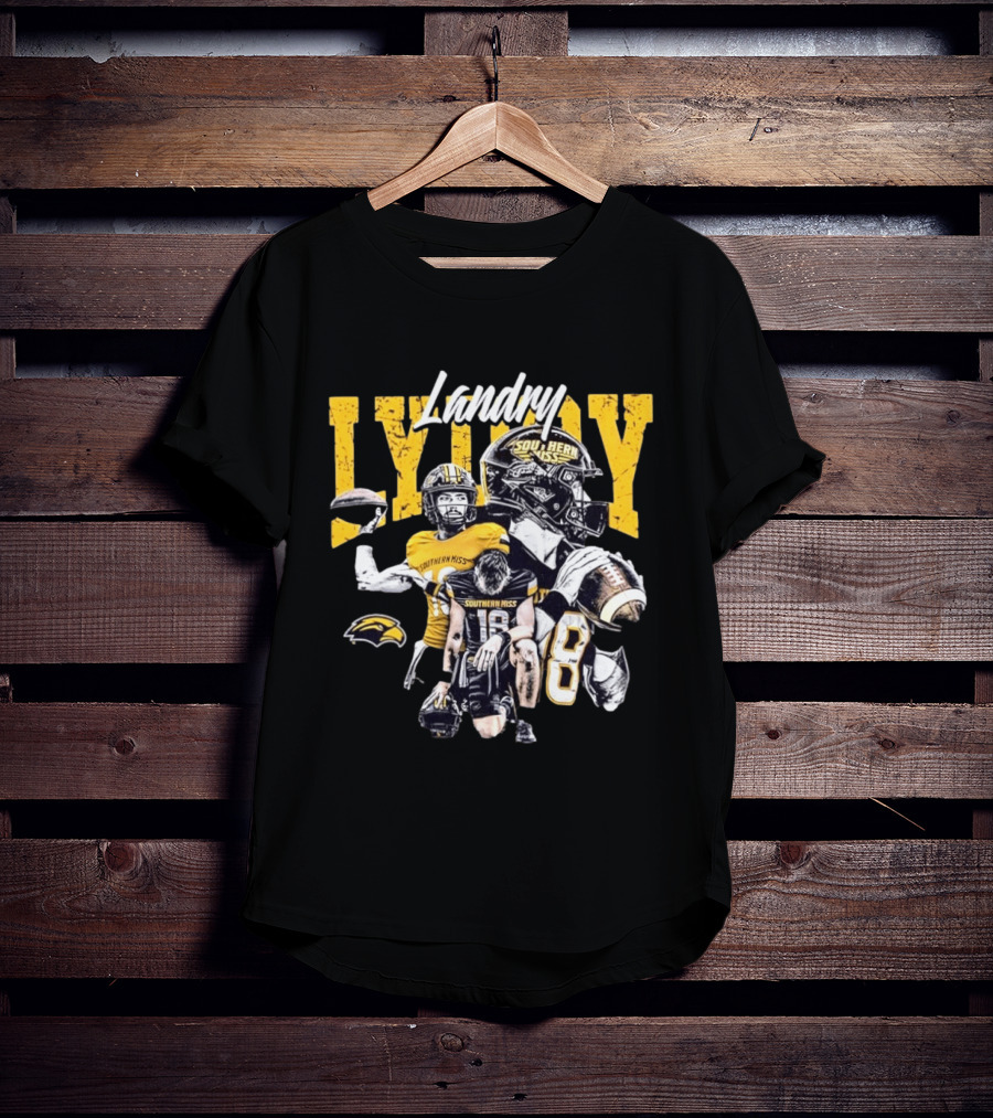 Landry Lyddy Southern Miss Golden Eagles NCAA Football Collage T-Shirt