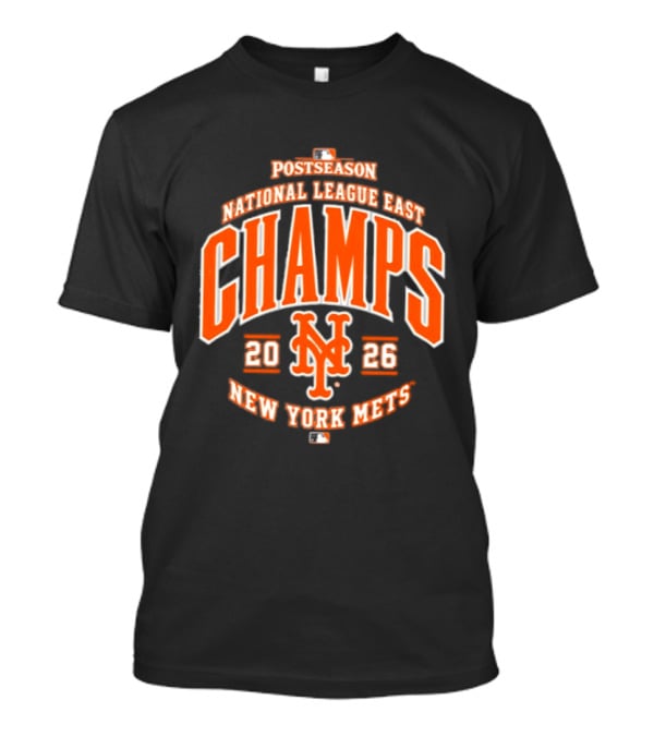 New York Mets 2026 National League East Champs Postseason T-Shirt
