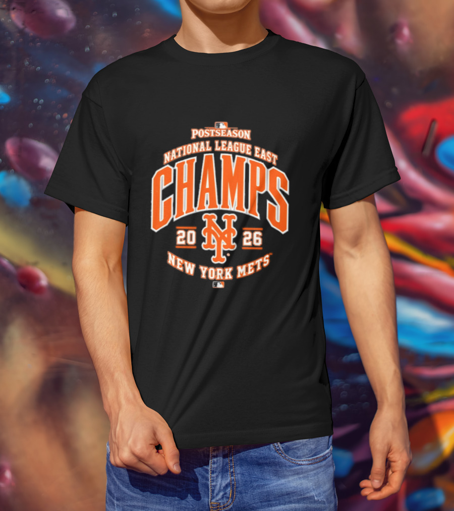 New York Mets 2026 National League East Champs Postseason T-Shirt