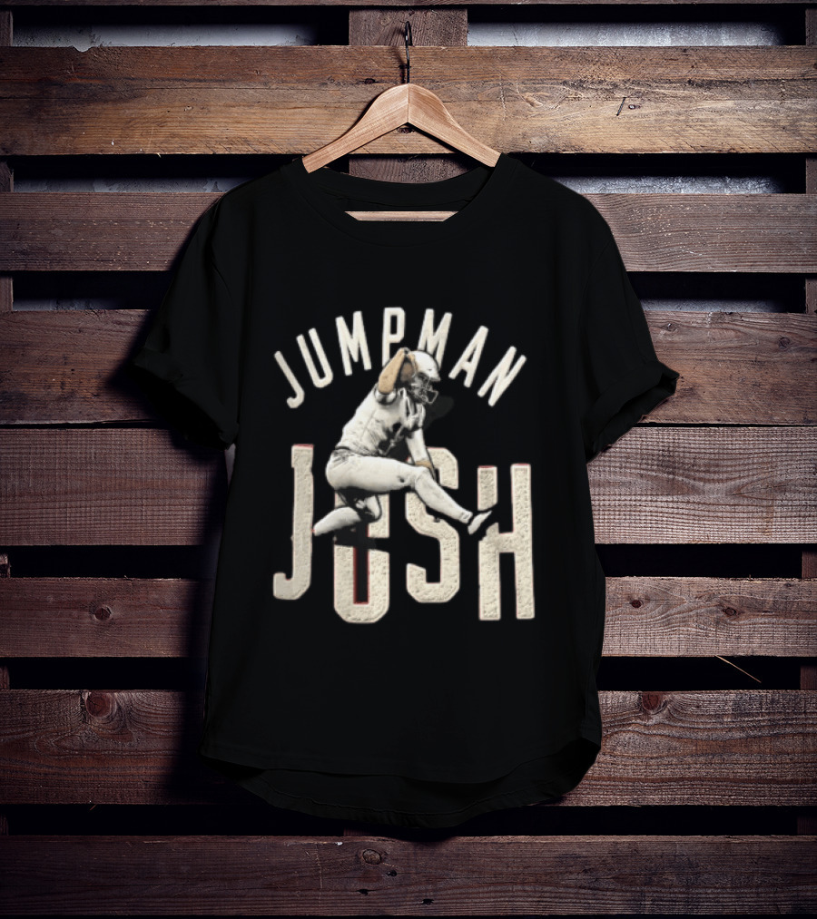 Jumpman Josh Allen Football Player Action Over Defender T-Shirt