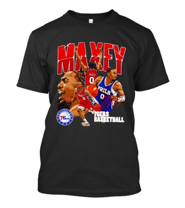 Tyrese Maxey Philadelphia 76ers Collage T-Shirt