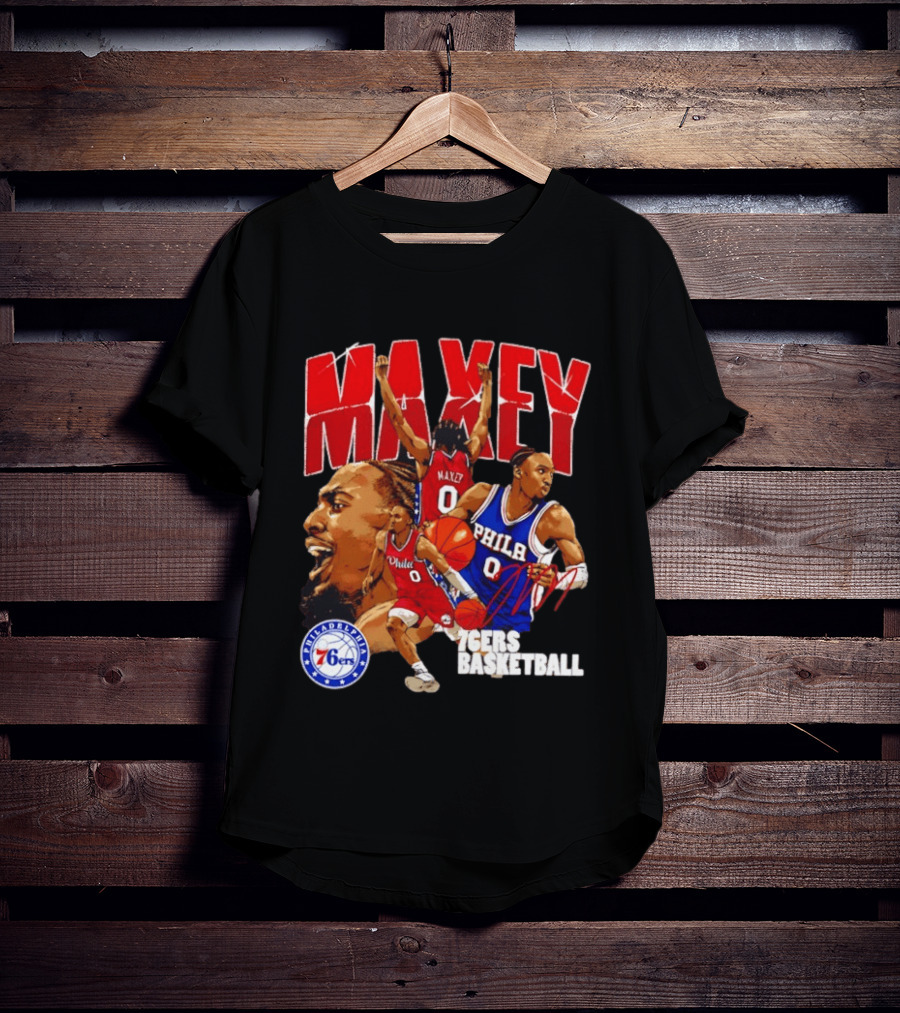 Tyrese Maxey Philadelphia 76ers Collage T-Shirt