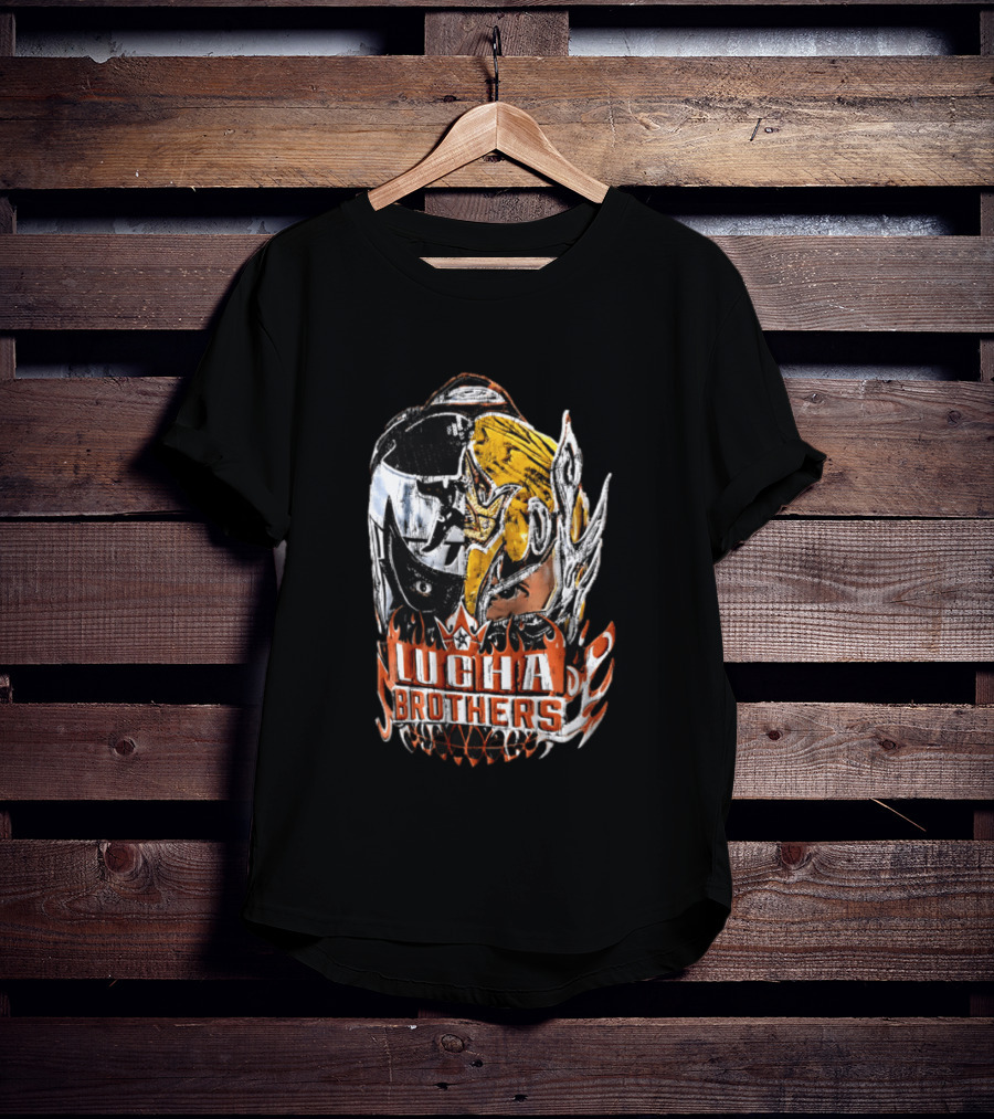 Lucha Brothers WWE Big Head Mask T-Shirt