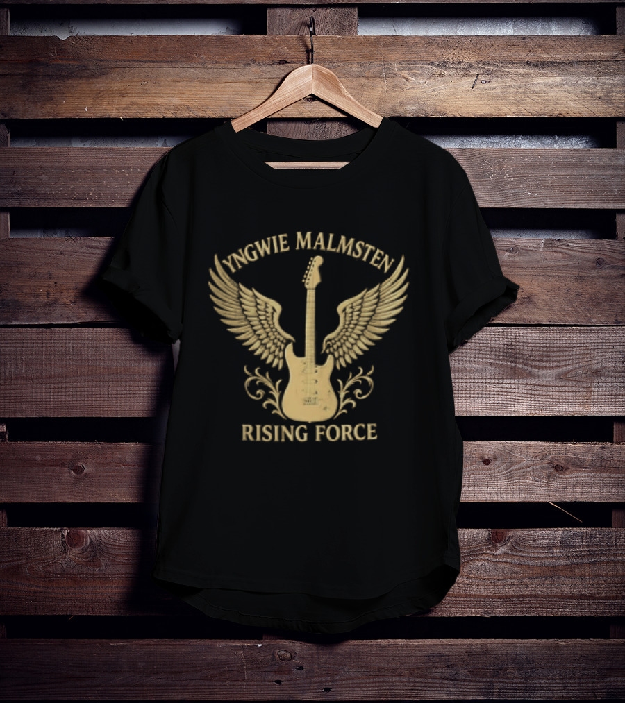 Yngwie Malmsten Rising Force Electric Guitar Wings T-Shirt