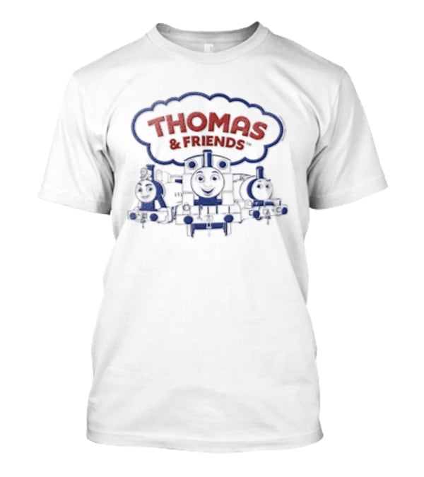 Thomas And Friends Smiling Cartoon Trains Trio T-Shirt