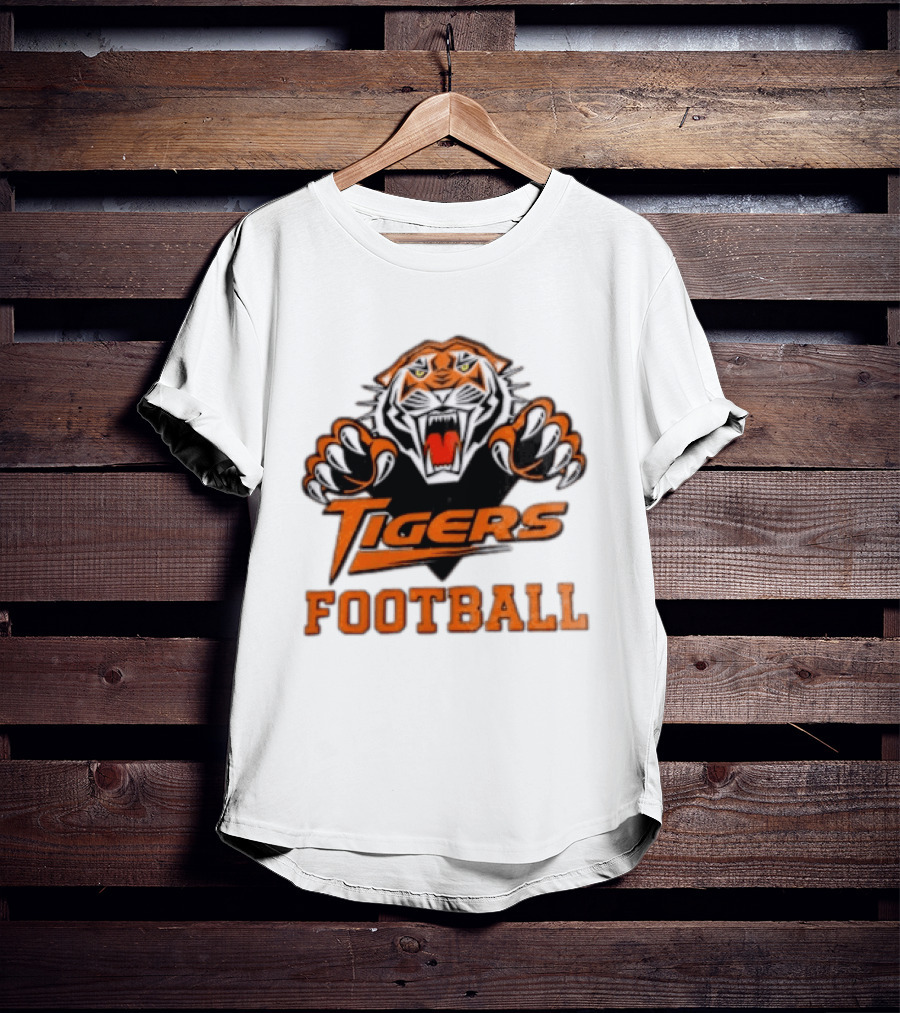 Tigers Football Sports Team Fierce Mascot Claw T-Shirt